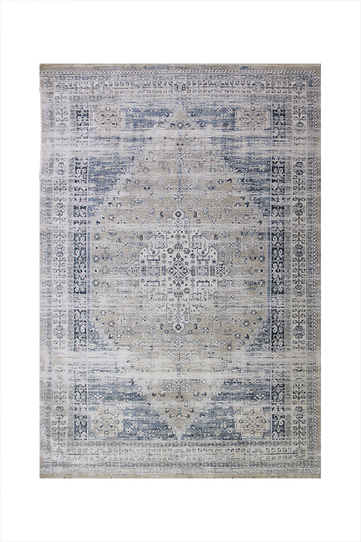 <p>Turkish Modern <strong>Elements Rug</strong>  - Blue - 4.9 x 7.8 FT</p>