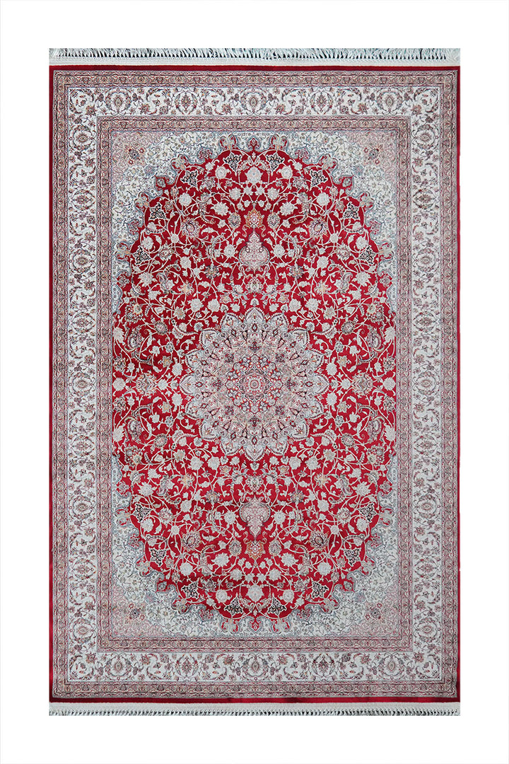 Premium Authentic Persian Rug 1200 Reeds - Red