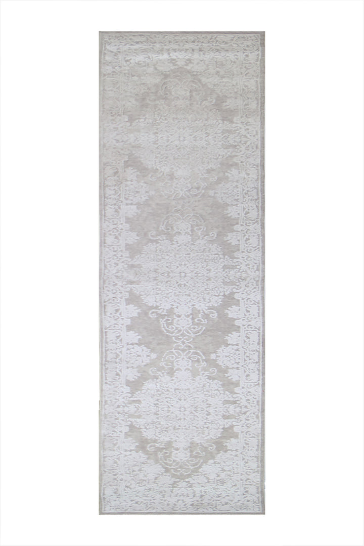 Turkish Modern Festival - 2.3 x 12 FT - Beige - Superior Comfort, Modern Style Accent Rugs