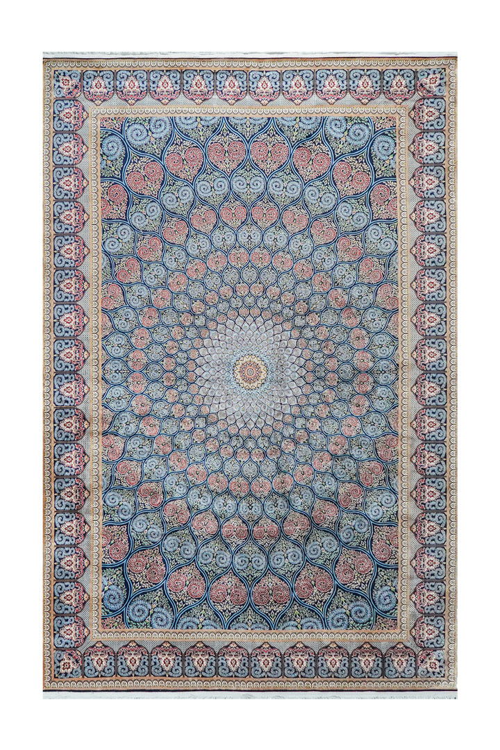 Premium Abrisham Persian Rug 1200 Reeds - Blue