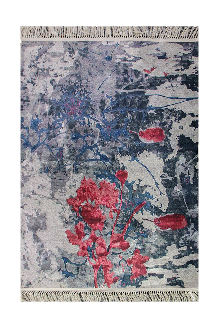 Traditional Printed Area Rug – 4 x 5.6 FT – Stylish, Durable & Anti-Slip