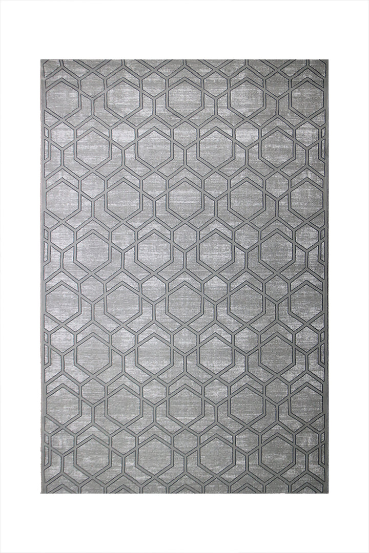 Turkish Modern Festival - 6.6 x 9.5 FT - Gray - Superior Comfort, Modern Style Accent Rugs