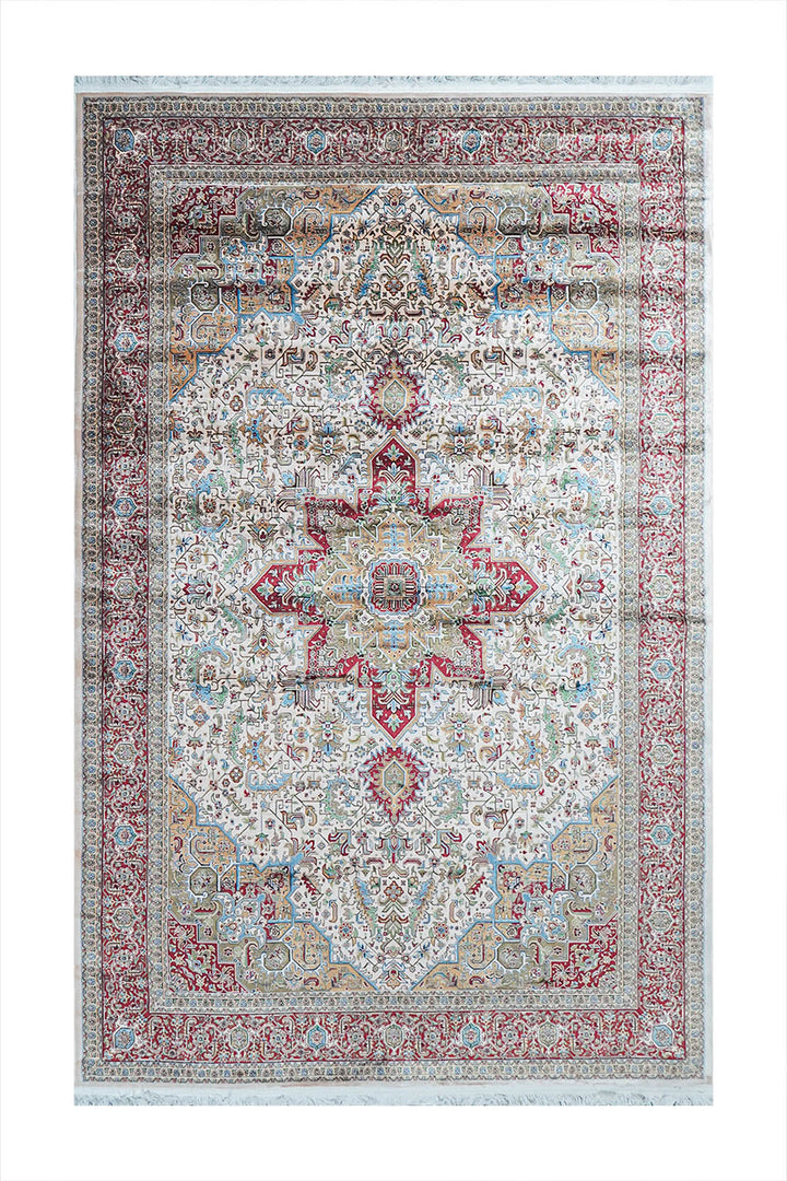 Premium Abrisham Persian Rug 1200 Reeds - Beige