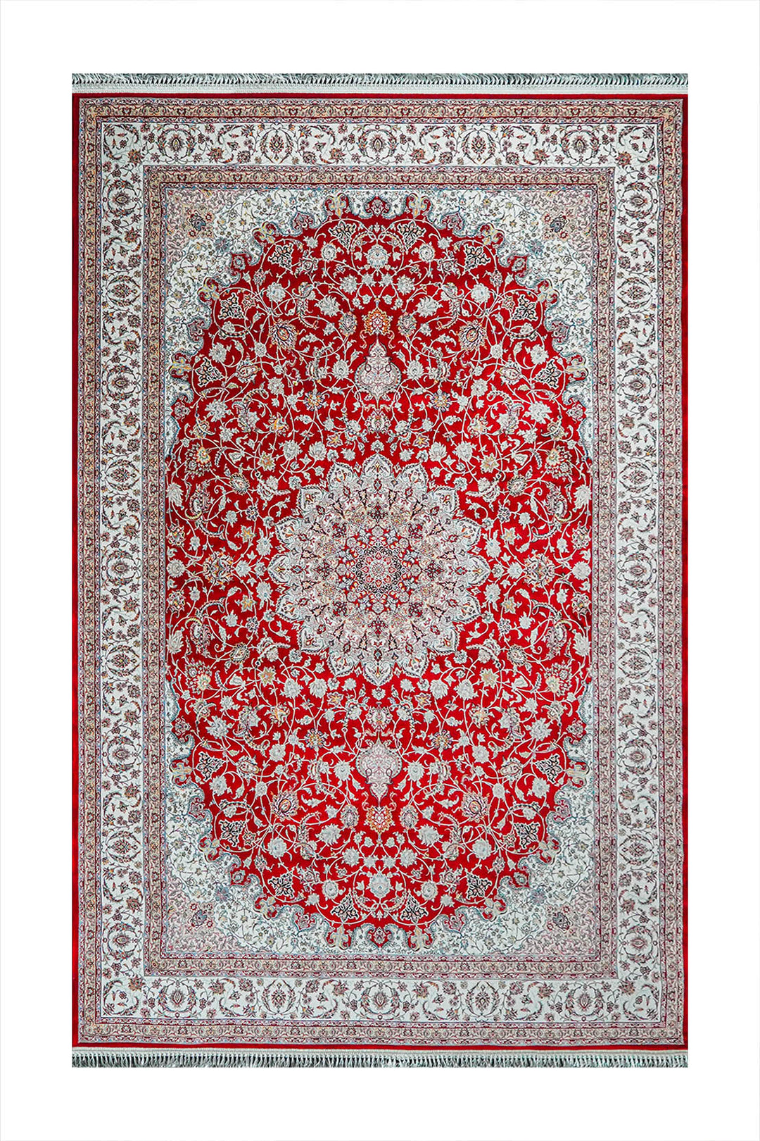 Premium Authentic Persian Rug 1200 Reeds - Red