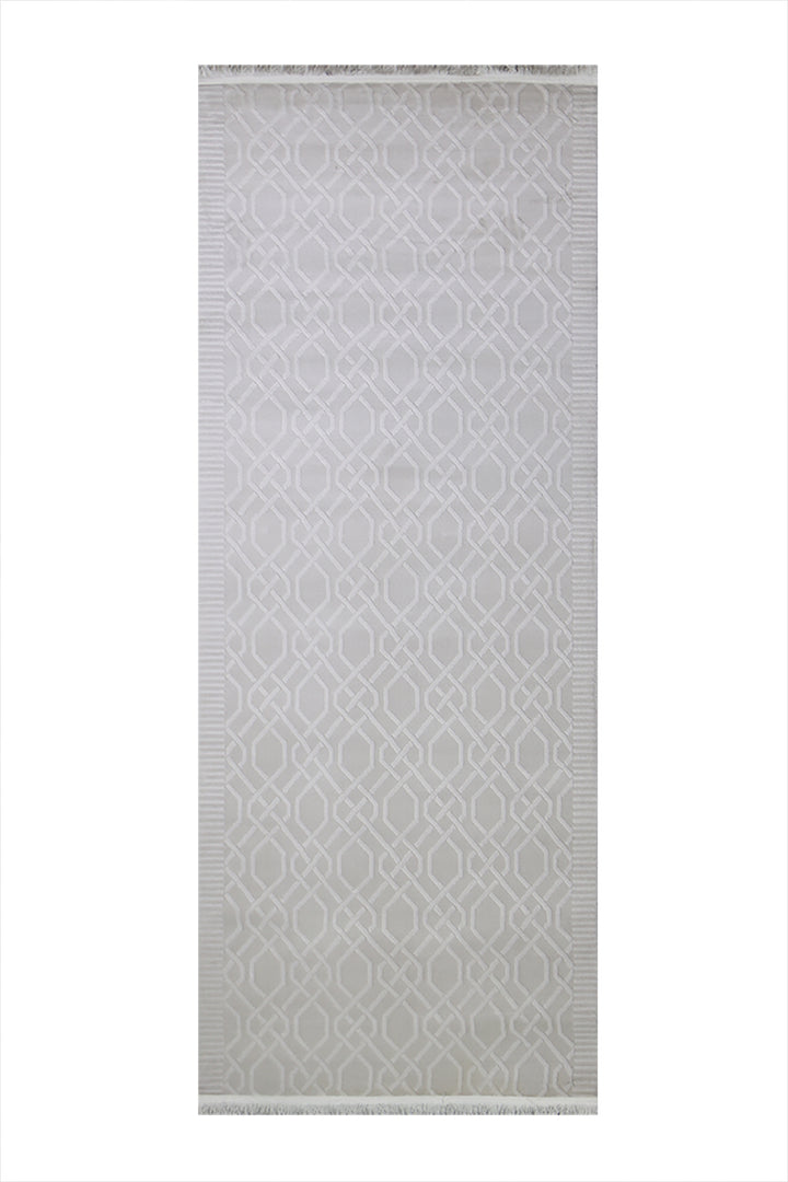 Turkish Modern Festival WD Rug - 3.3 x 8.2 FT - Gray - Luxurious Woven Masterpiece 50% Off!