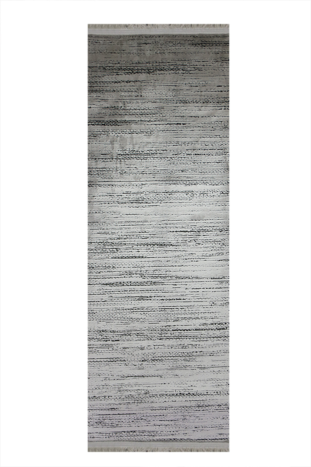 Turkish Modern  Festival Wd Rug  - 2.6 x 11.4 FT - Gray -  Luxurious Woven Masterpiece 50% Off!