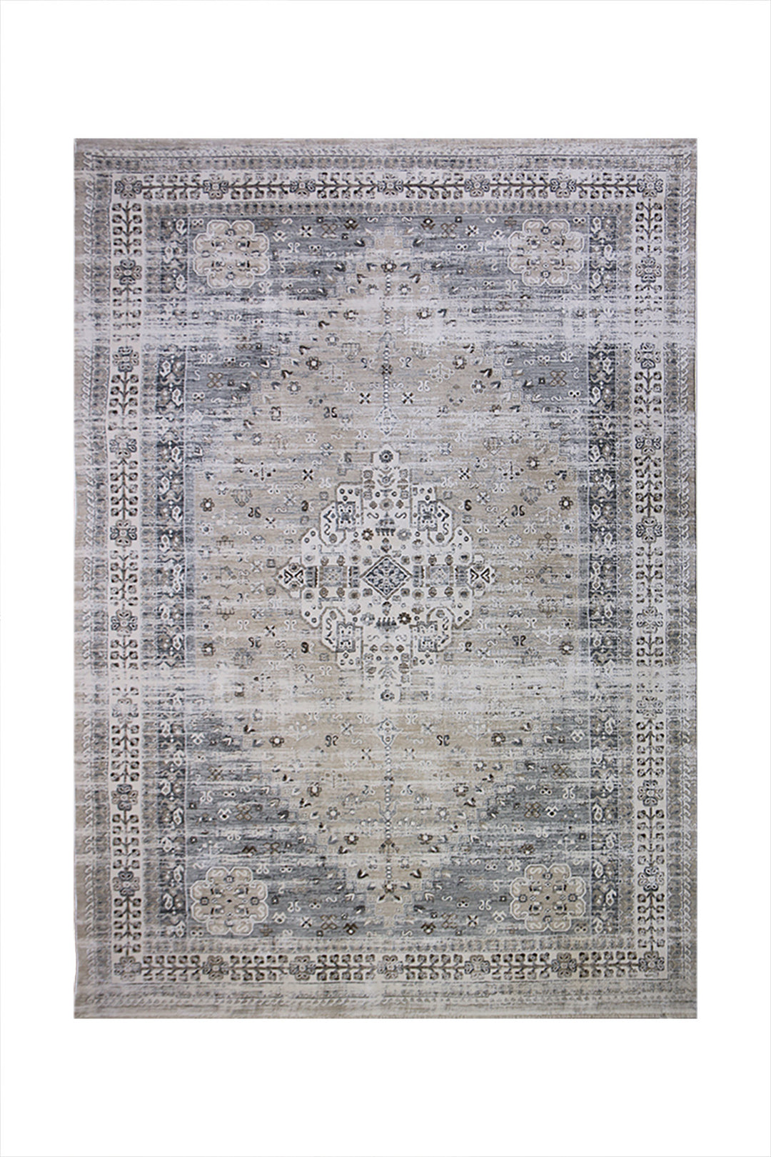 <p>Turkish Modern <strong>Elements Rug</strong>  - Gray - 6.5 x 9.8 FT</p>