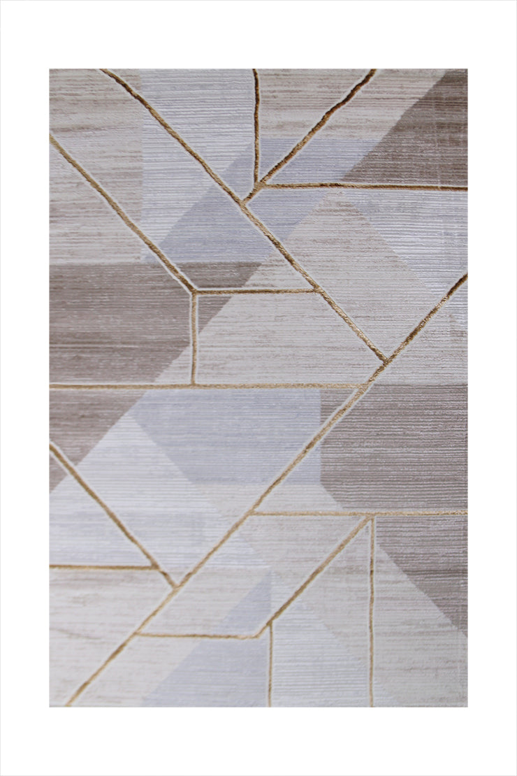 Turkish Modern Expression Rug - 4.1 x 5.6 FT - Superior Comfort, Modern Style Accent Rugs