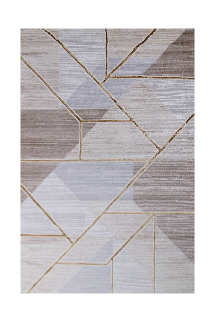 Turkish Modern Expression Rug - 4.1 x 5.6 FT - Superior Comfort, Modern Style Accent Rugs