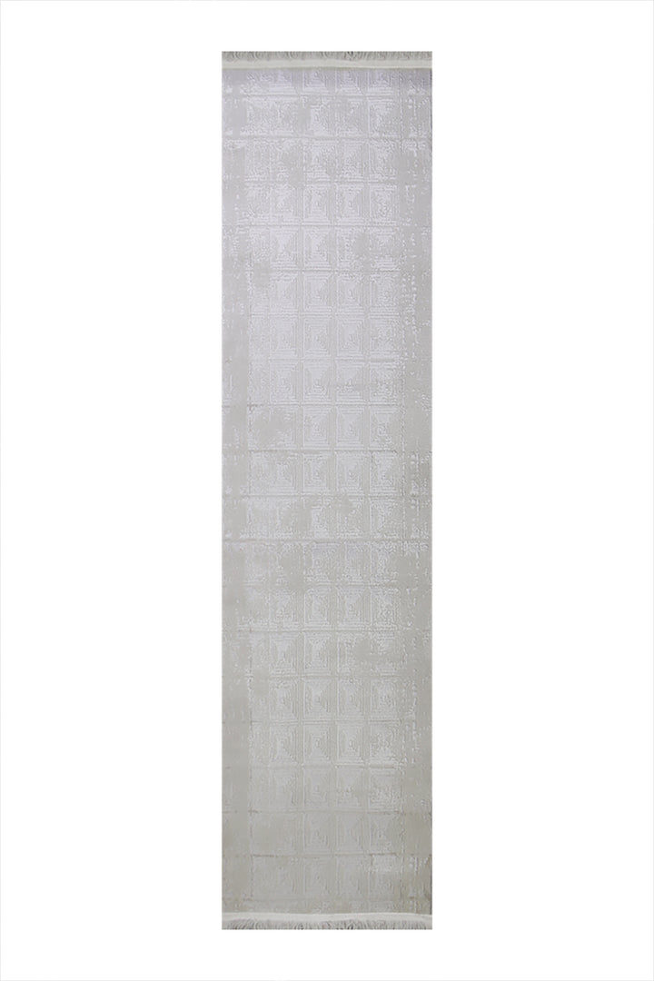 Turkish Modern Festival WD Rug - 2.6 x 13.1 FT - Gray - Luxurious Woven Masterpiece 50% Off!