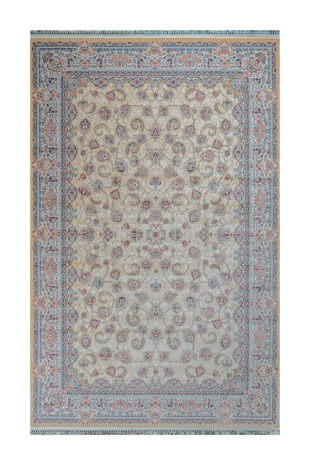 Premium Abrisham Persian Rug 1200 Reeds - Blue