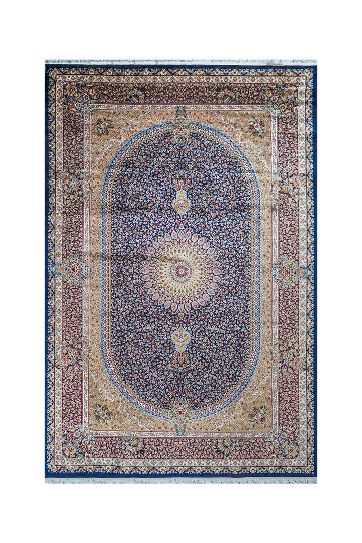 Premium Abrisham Persian Rug 1200 Reeds - Blue