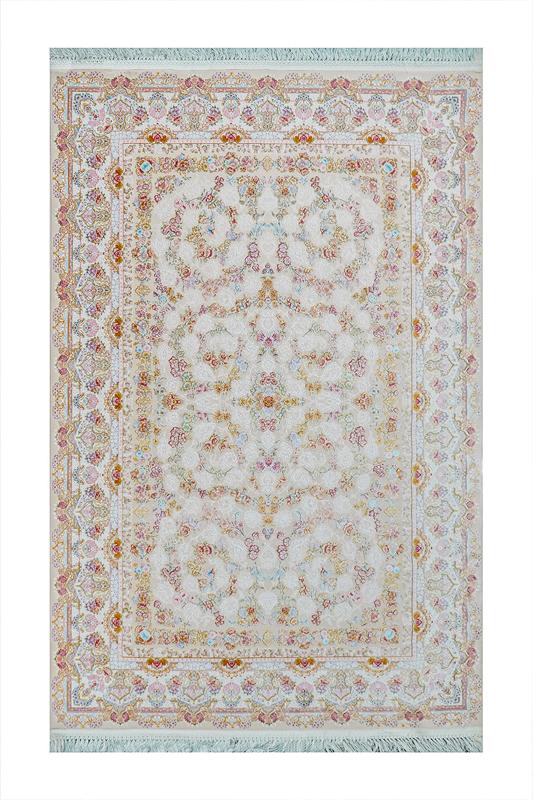 Premium Authentic Persian Rug 1200 Reeds - Cream