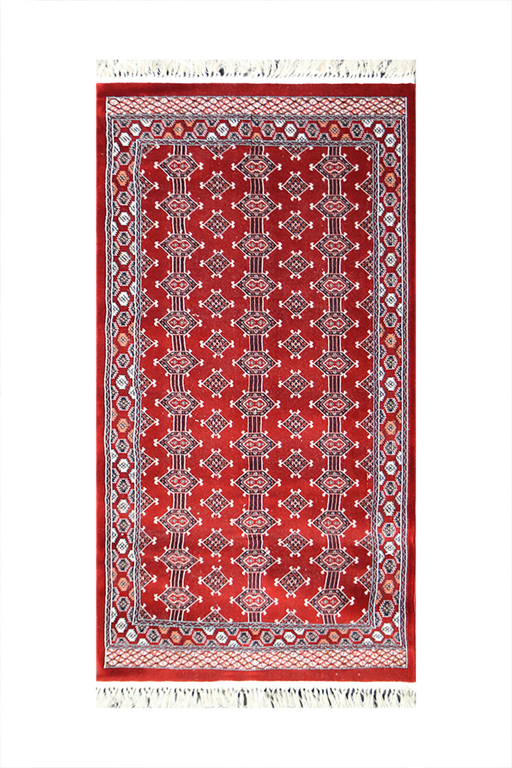 Iranian Premium Quality Authentic Rug - 3.3 x 6.6 FT - Red - Resilient Construction for Long-Lasting Use