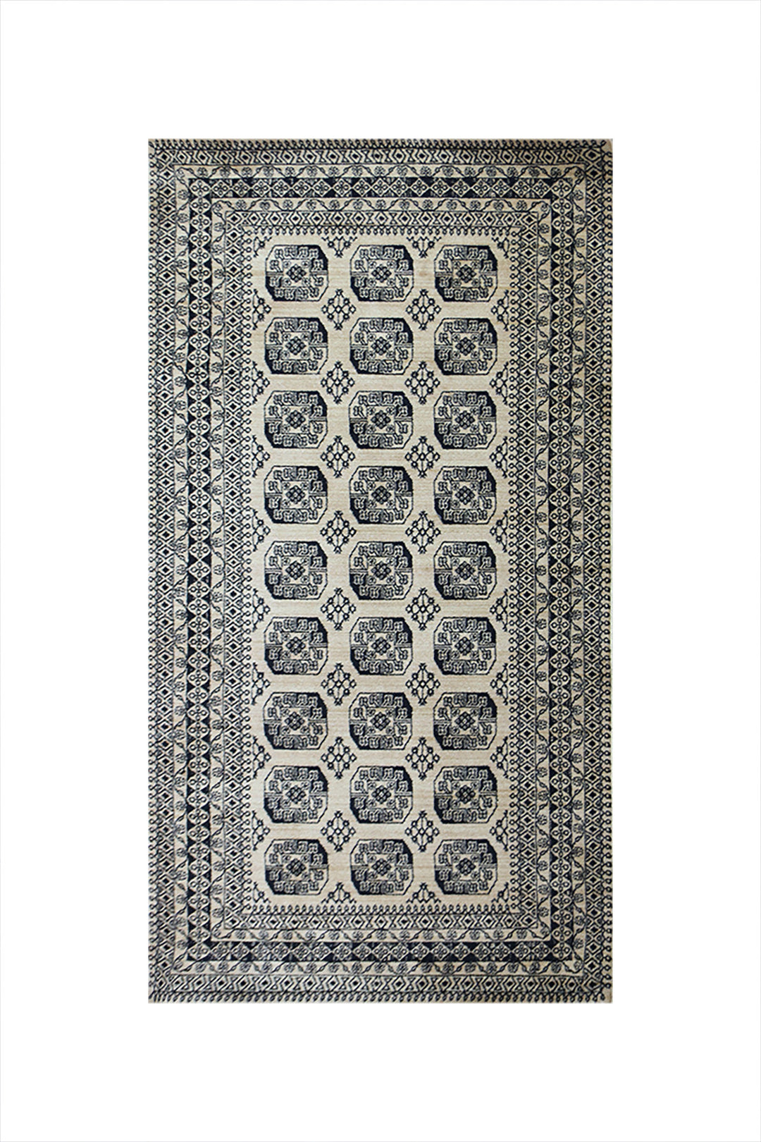 Turkish Modern  Festival Wd Rug  - 3.2 x 6.5 FT - Beige -  Luxurious Woven Masterpiece 50% Off!