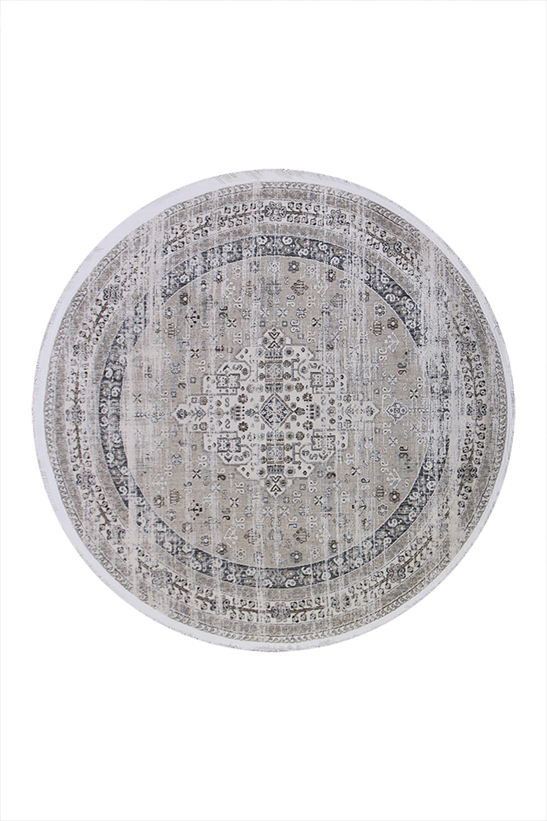 <p>Turkish Modern <strong>Elements Rug</strong>  - Beige - 5.2 x 5.2 FT</p>