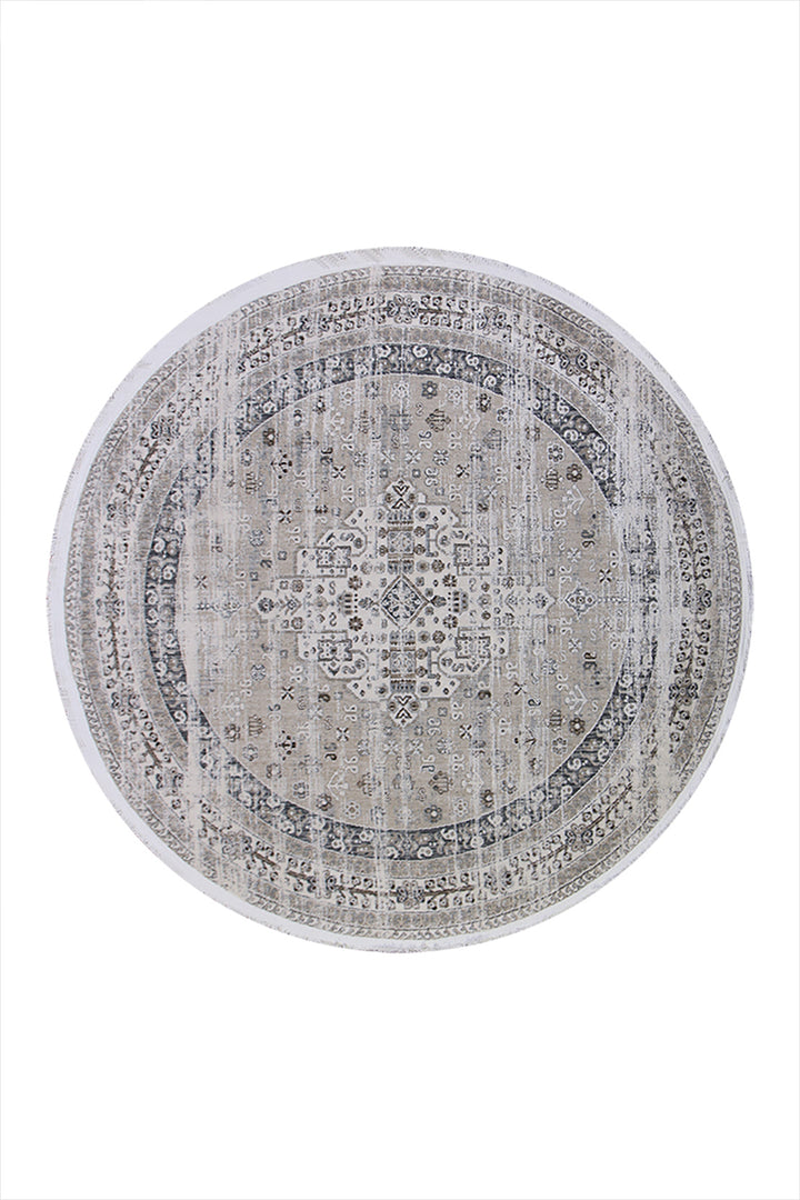 <p>Turkish Modern <strong>Elements Rug</strong>  - Beige - 5.2 x 5.2 FT</p>