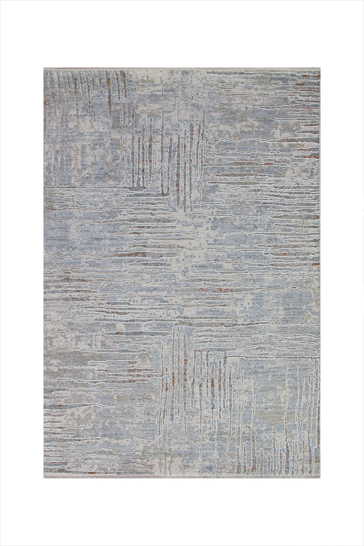 Turkish Modern Festival Viscos Rug - 2.6 x 3.9 FT - Sleek And Minimalist For Chic Interiors
