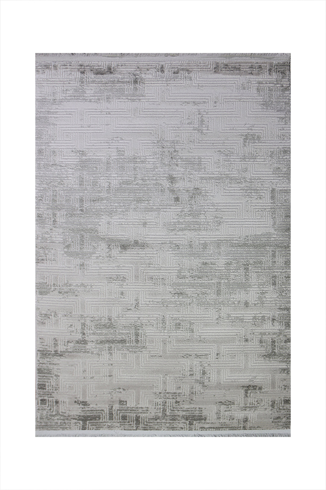 Turkish Modern Festival 1 Rug - 3.9 x 5.5 FT - Gray - Sleek and Minimalist for Chic Interiors