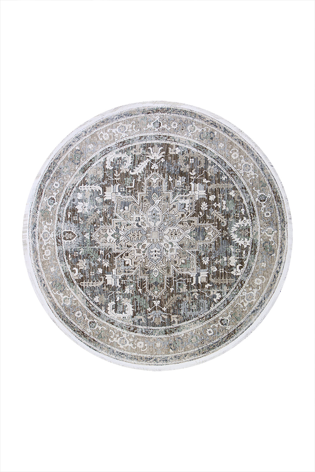 <p>Turkish Modern <strong>Elements Rug</strong>  - Brown - 5.2 x 5.2 FT</p>