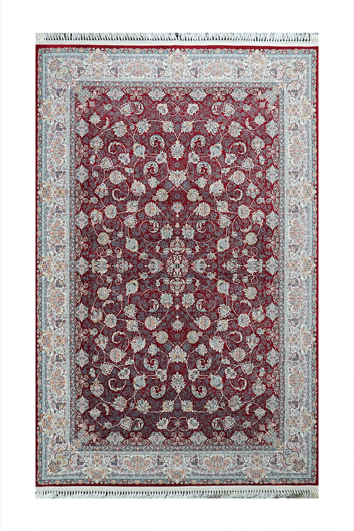 Premium Authentic Persian Rug 1200 Reeds - Red