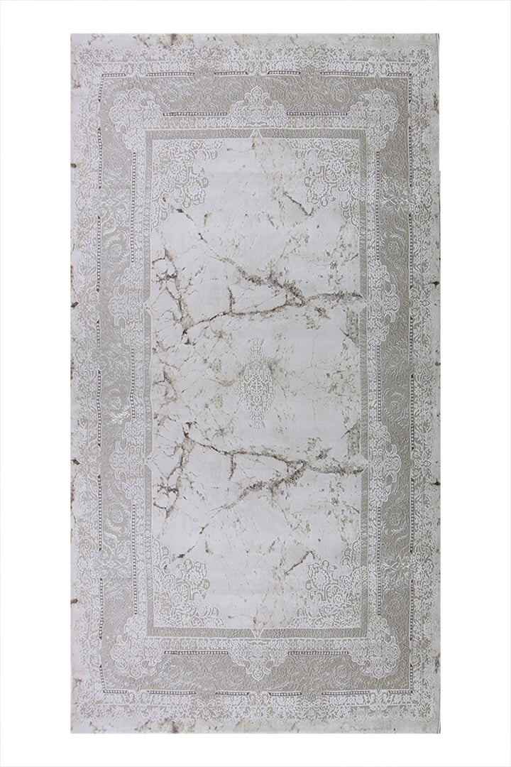 Turkish Modern Festival WD Oval Rug  - 6.5 x 13.1 FT - White -  Luxurious Woven Masterpiece 50% Off!