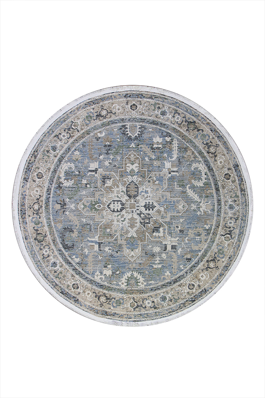 <p>Turkish Modern <strong>Elements Rug</strong>  - Gray - 5.2 x 5.2 FT</p>