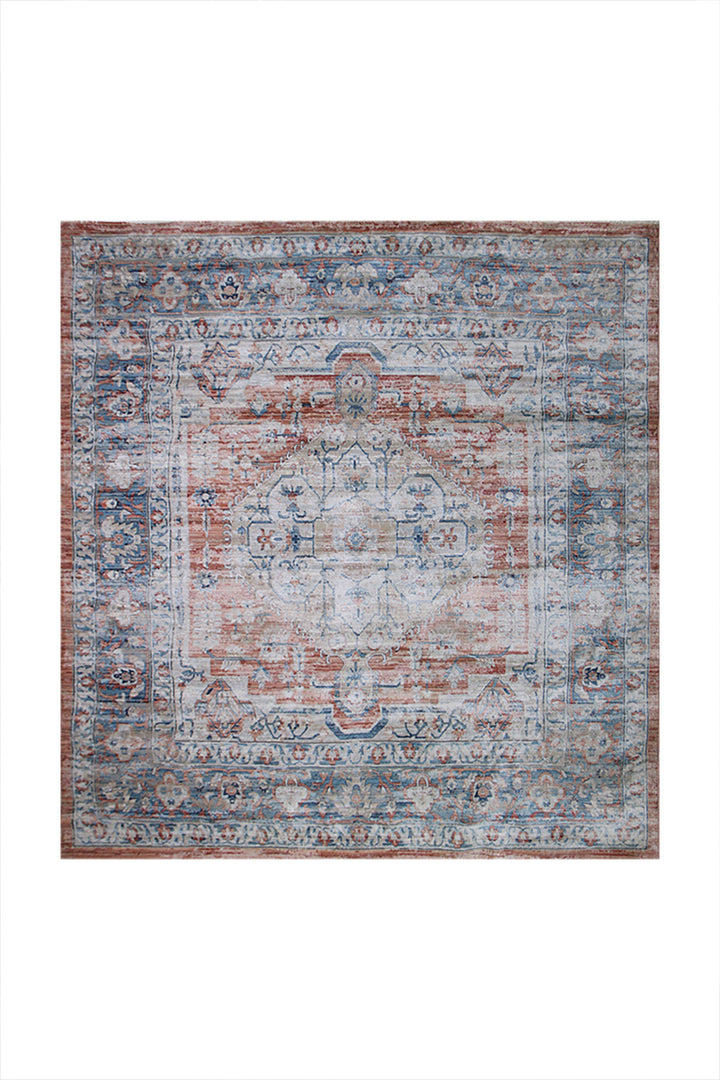 Turkish Modern Festival WD Rug - 7.9 x 7.9 FT - Brown - Luxurious Woven Masterpiece 50% Off!