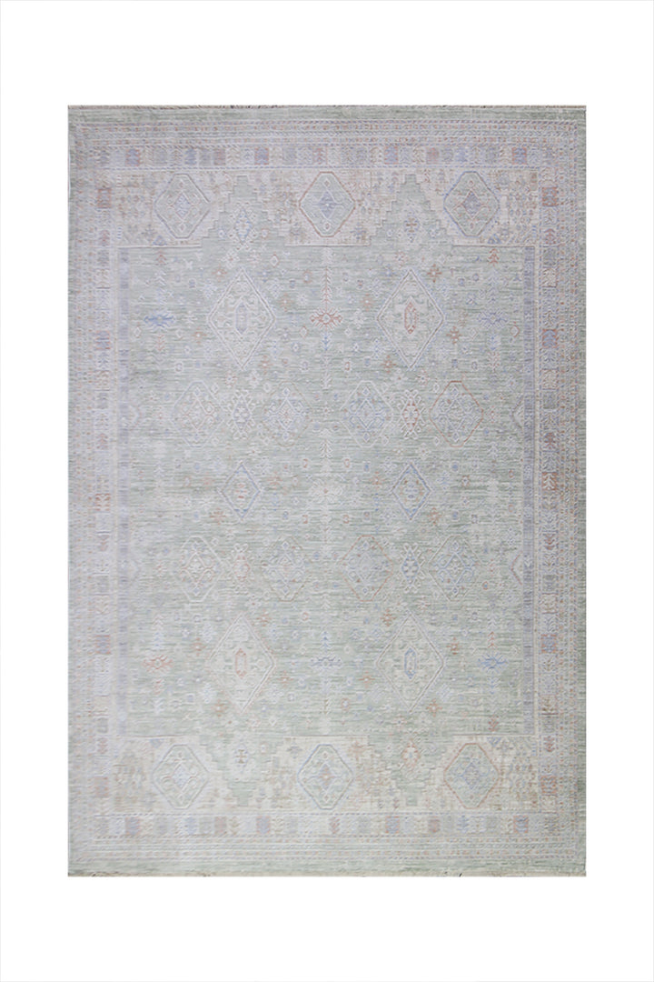 <p>Turkish Modern <strong>Opera Rug</strong>  - Green - 4.9 x 7.8 FT</p>