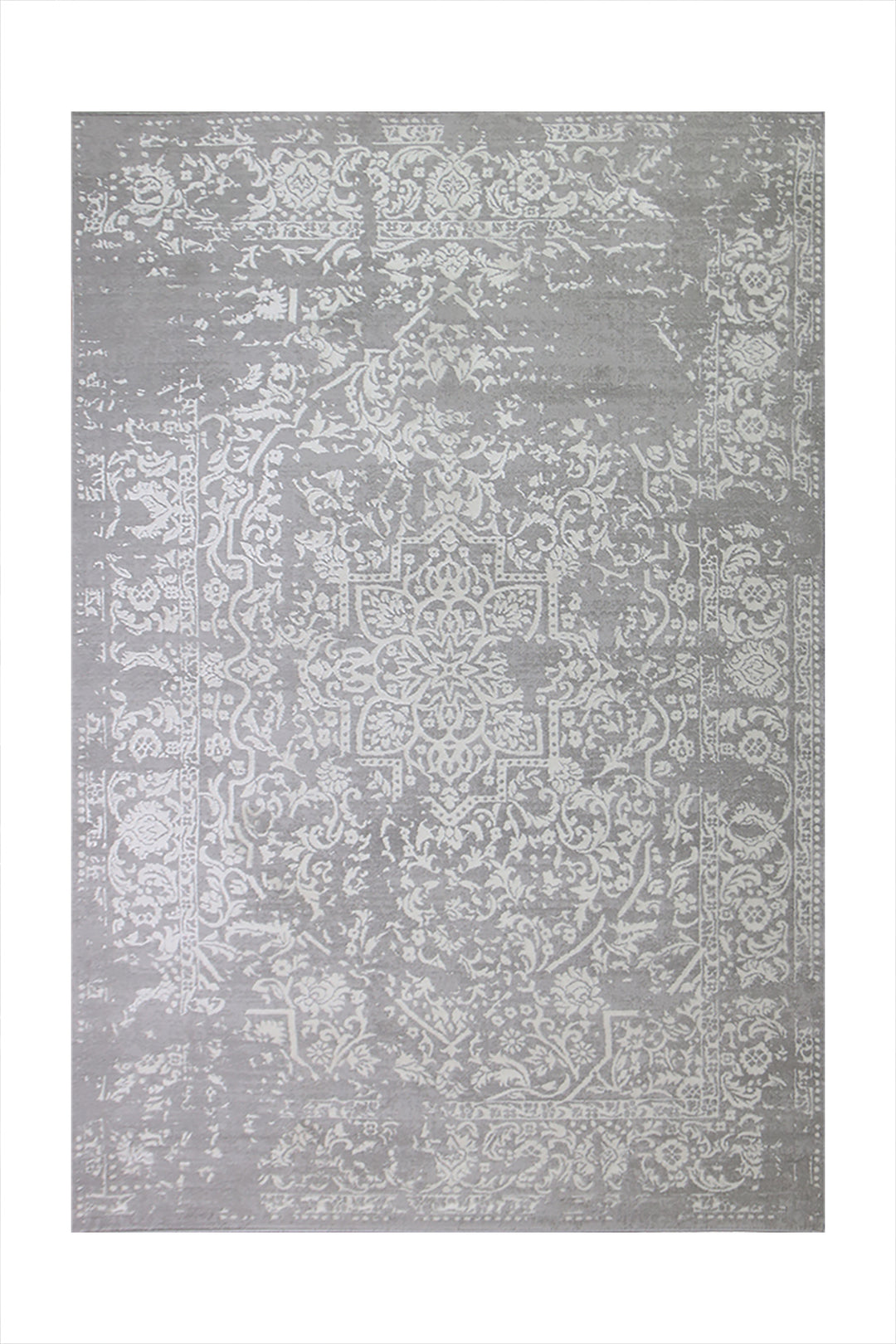 Turkish Modern  Festival Wd Rug  - 7.8 x 11 FT - Gray -  Luxurious Woven Masterpiece 50% Off!