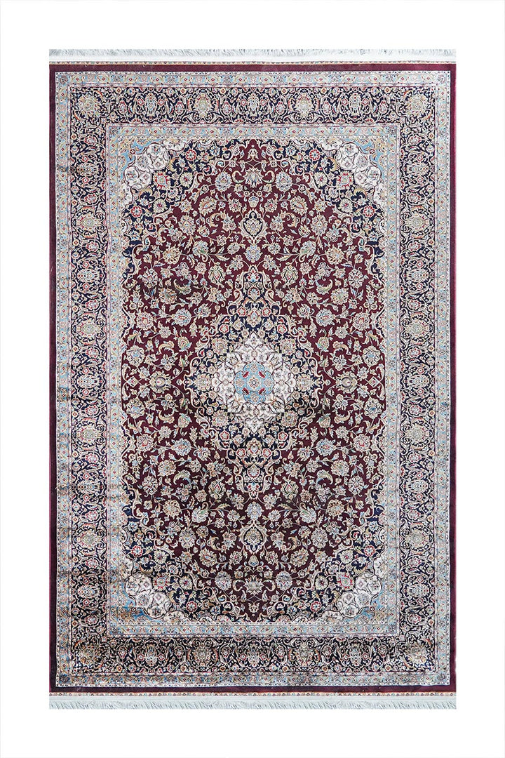 Premium Abrisham Persian Rug 1200 Reeds - Red
