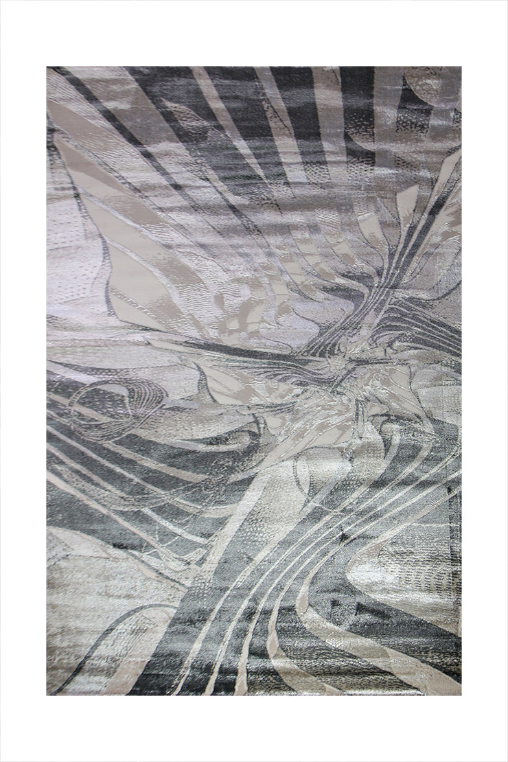 Turkish Matrix Rug - 6.6 x 9.5 FT - Contemporary Abstract Elegance with Premium Quality