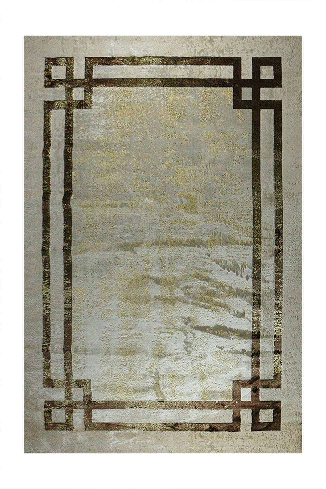 Turkish Modern Treasure Rug - 6.5 x 9.5 FT - Beige - Sleek and Minimalist for Chic Interiors