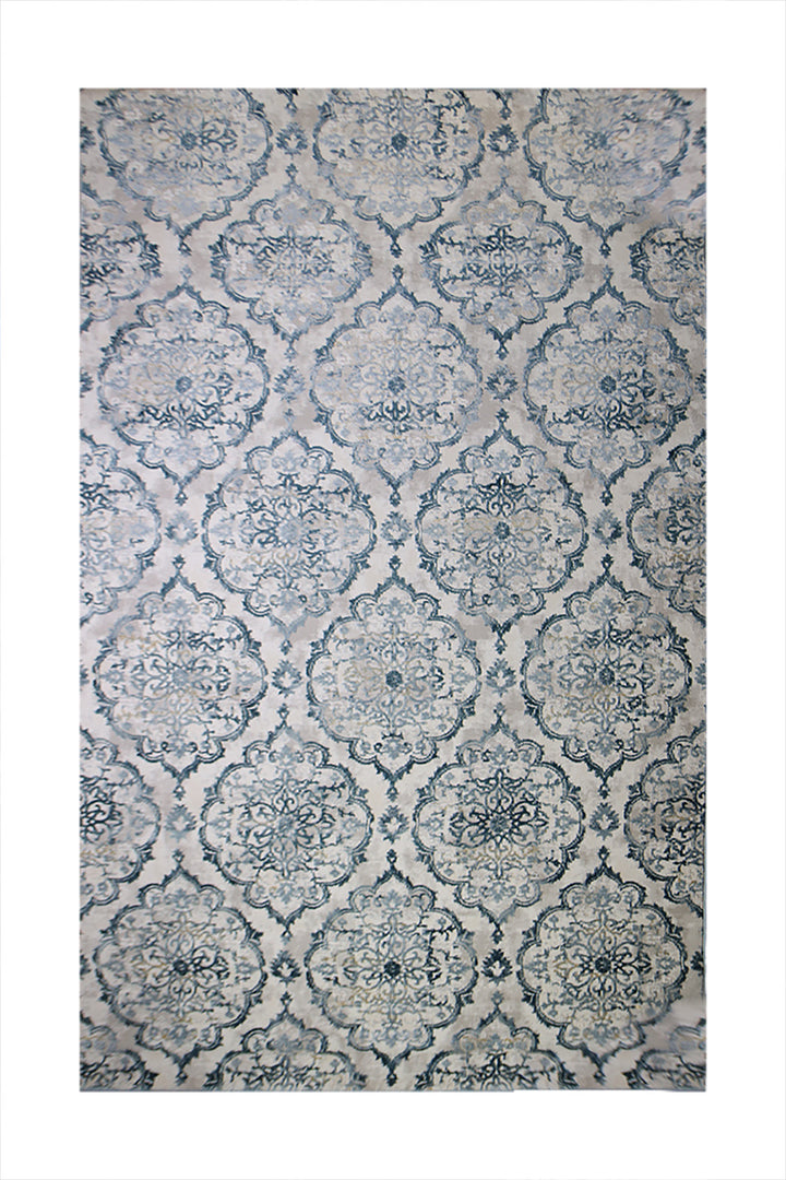Turkish Modern Festival WD Rug - 7.9 x 9.8 FT - Blue - Luxurious Woven Masterpiece 50% Off!