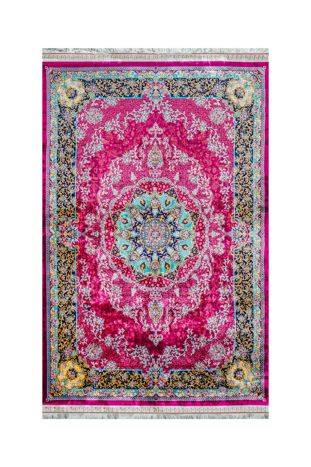 Premium Abrisham Persian Rug 1600 Reeds - Red