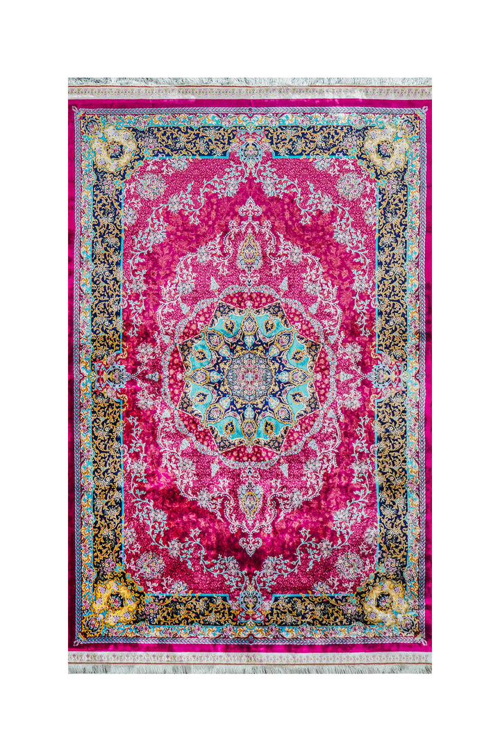 Premium Abrisham Persian Rug 1600 Reeds - Red