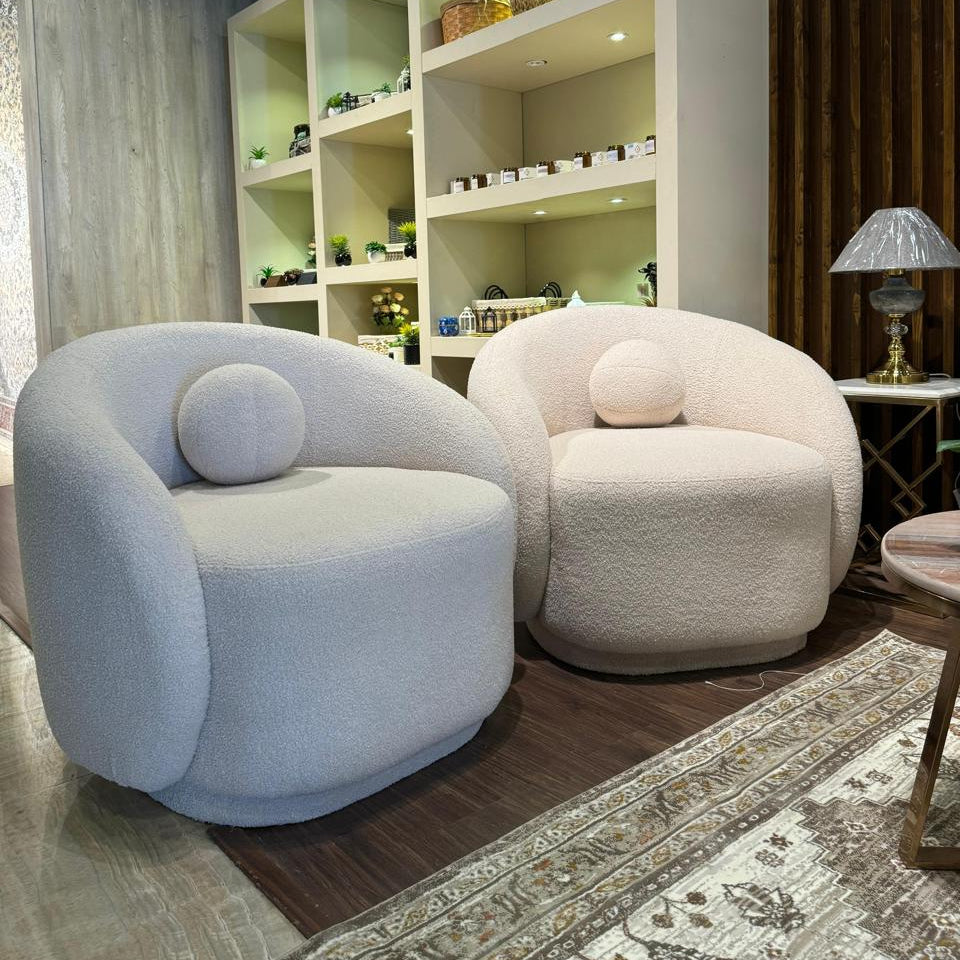 Modern Cloud Couch with Soft Boucle Upholstered, 7 Seaters Comfy Couch for Living Room Home Office