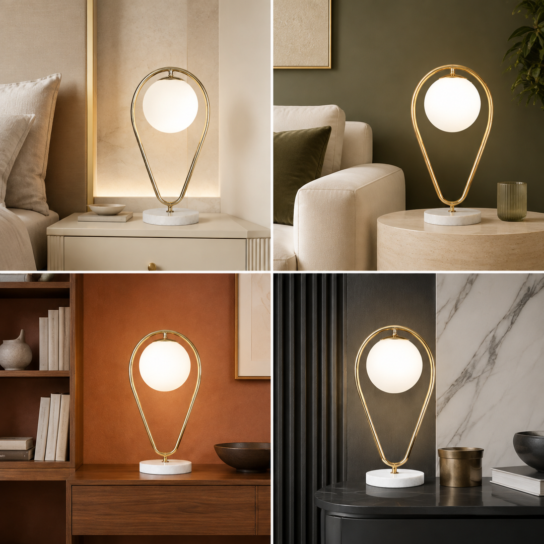 Imported Glob Table Lamp