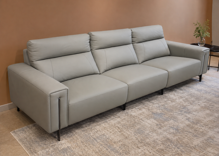 Imported Real Leather Recliner Sofa, 6088
