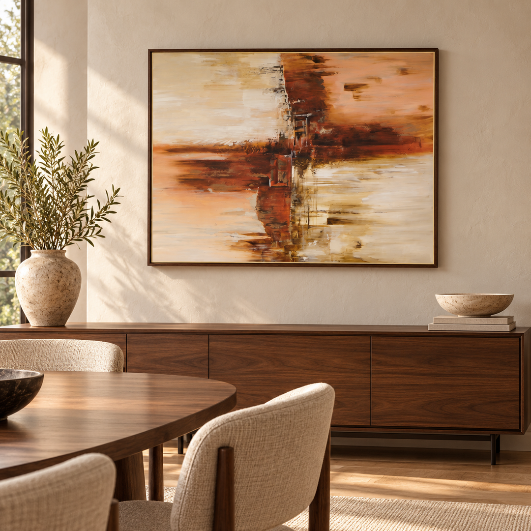 Hand Painted Textured, Acrylic Painting