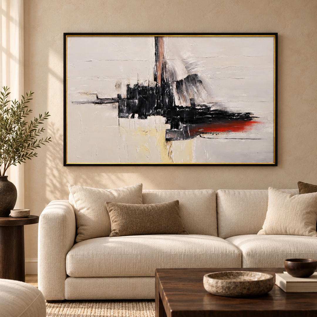 Hand Painted Textured, Acrylic Painting
