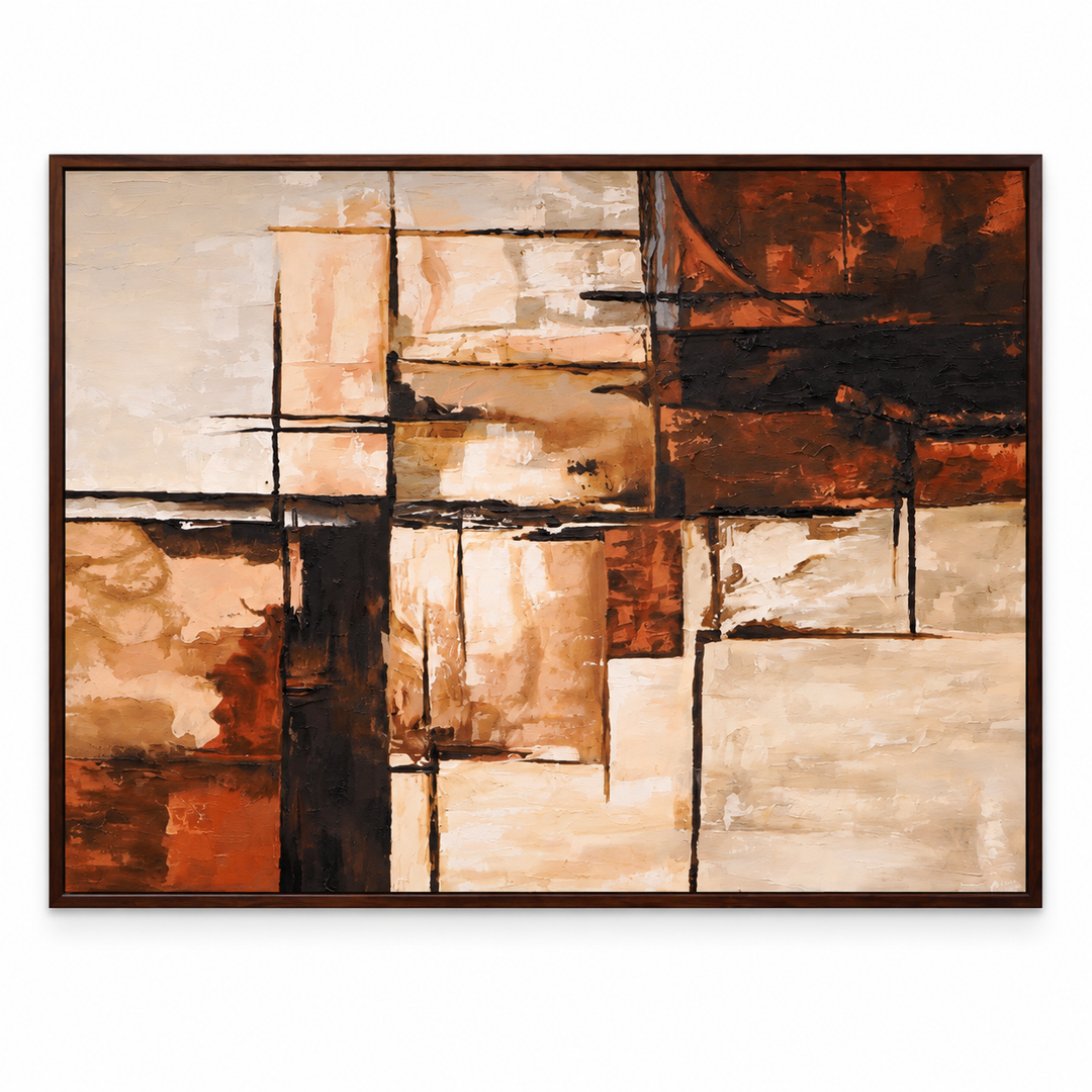 Hand Painted Textured, Acrylic Painting