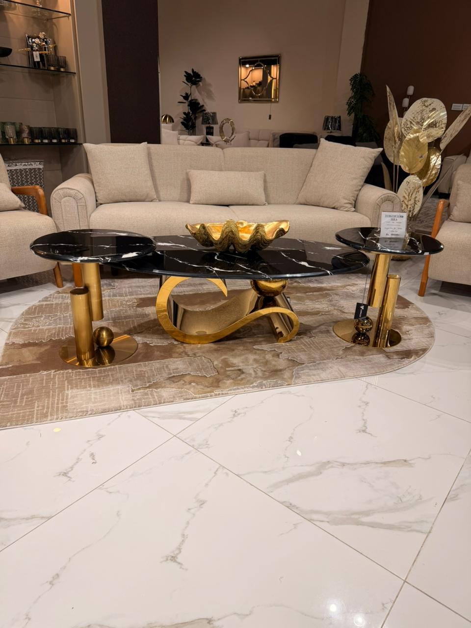 Mercan Model - Turkish Center Table, Wooden Room Furniture