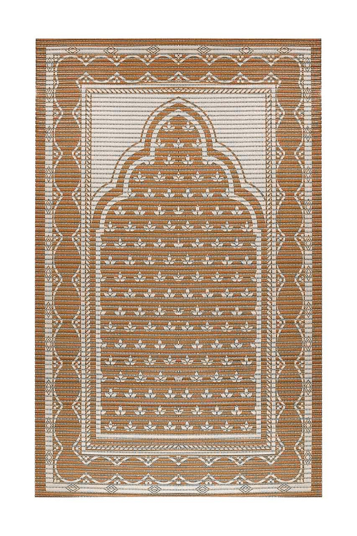 Anti Slip, Washable, and PVC Comfort Janamaz Beige - V Surfaces