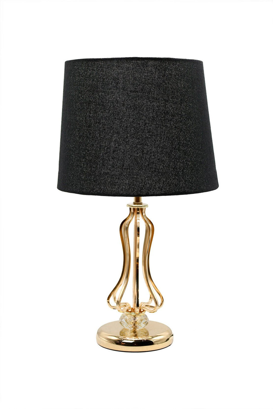 Brass Table Lamp With Black Drum - V Surfaces