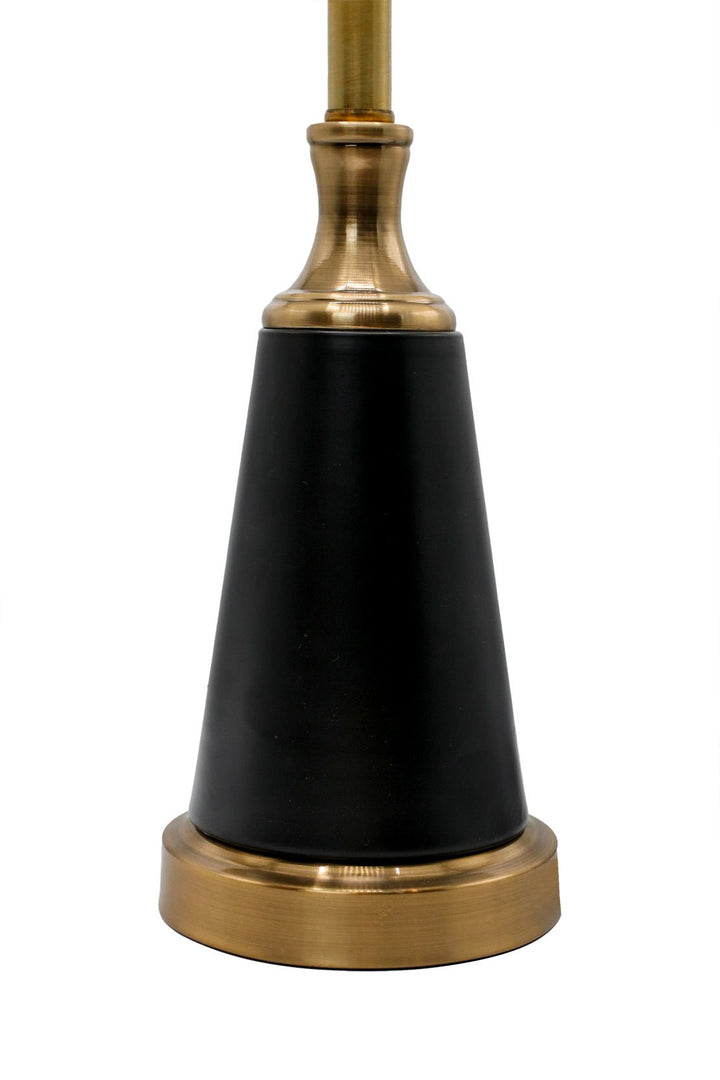 Brass Table Lamp With White Drum - V Surfaces