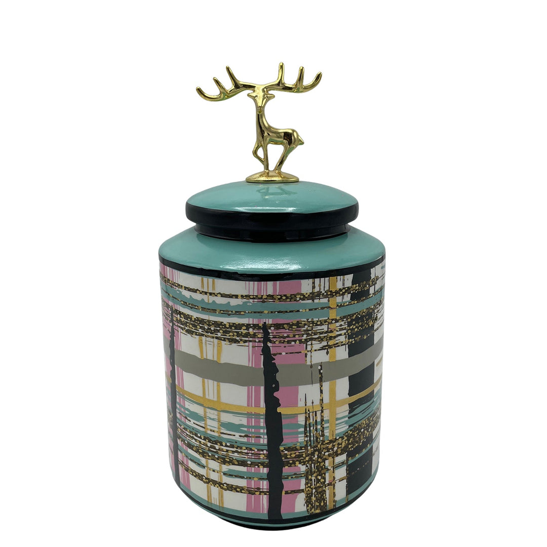 Ceramic Jar Deer Top S - V Surfaces