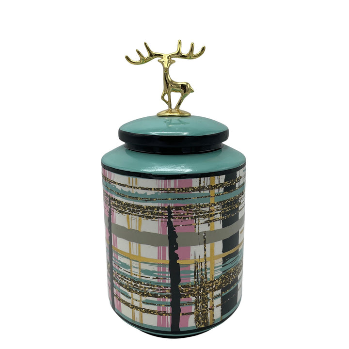 Ceramic Jar Deer Top S - V Surfaces