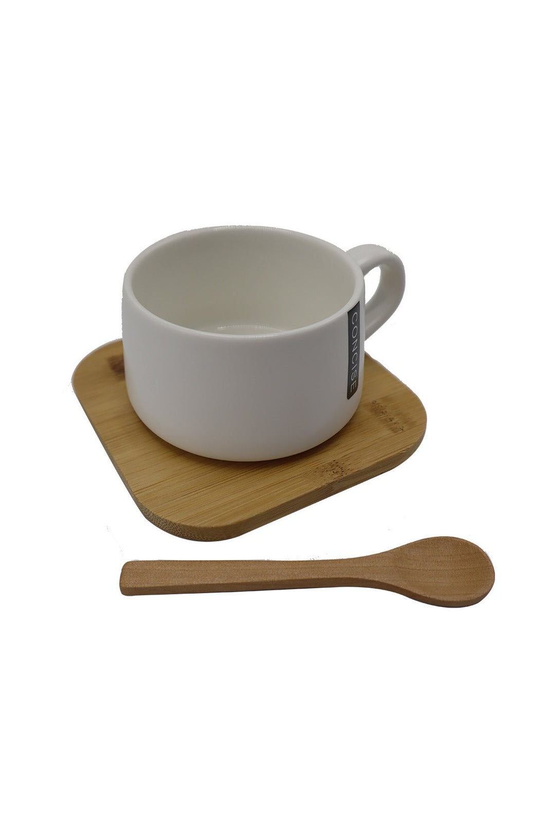Ceramic Mug With Tray White Fancy - V Surfaces