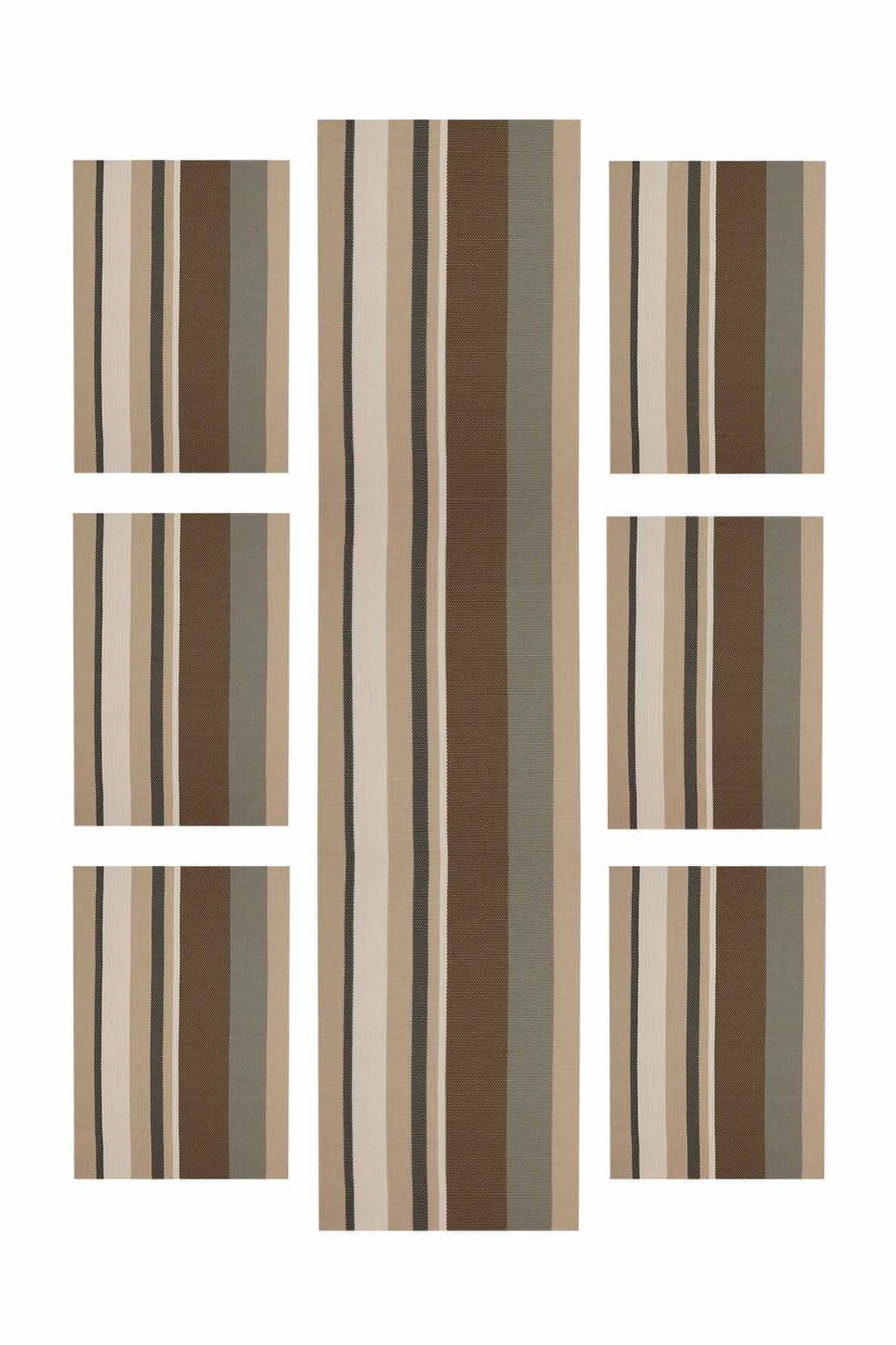 CLASSIC MAT SEVEN PCS SET WITH RUNNER White - V Surfaces
